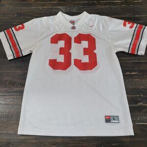 Nike Ohio State Buckeyes Youth L Football Jersey – Boys Size Large – Red/White